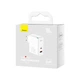 Мережевий зарядний пристрій Baseus GaN5 Pro Fast Charger C+U 100W EU White (With Mini White Cable Type-C to Type-C 100W(20V/5A) 1m White） (CCGP090202) - зображення 2