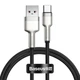 Кабель Baseus Cafule Series Metal Data Cable USB to Type-C 66W 1m Black - изображение 1