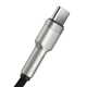 Кабель Baseus Cafule Series Metal Data Cable USB to Type-C 66W 1m Black - изображение 3