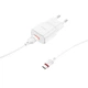 Зарядне мережеве BOROFONE BA48A Orion (1USB 2.1A) Type-C Білий - зображення 2