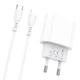 Зарядне мережеве BOROFONE BA61A Origin (PD 2.1A) Lightning-Type-C Білий - изображение 4