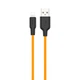 Кабель USB HOCO X21 Silicone Lightning (2A) (1M) Помаранчевий - зображення 1