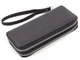 Шкіряний чоловічий гаманець-клатч на дві блискавки два відділення 19,5х9,5х4 Marco Coverna M39-3 Small (21594)чорний - зображення 4