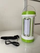 2 в 1 Акумуляторний ліхтар D5158 - кемпінговий світильник c Power Bank на сонячній батареї Біло/Зелений - зображення 9