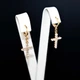 Серьги Xuping Jewelry "Крестики мерцающие" позолота (104027) - изображение 4