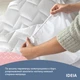 Наматрасник NORDIC 160х200х35 см TM IDEIA пл 150г/м2, натяжной с бортом по периметру, защитный - изображение 4