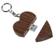 USB Карта памяти MicroDrive Сердечко для свадебных фото и видео в коробочке 64Gb Темное дерево - изображение 3