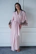Халат длинный теплый с кружевом Felena Rose Quartz 438 50(XXL) Розовый - изображение 1