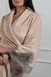 Халат теплый на запах Felena Dessert 338 48(XL) Бежевый - изображение 2
