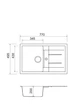 Кухонная мойка гранит ADAMANT Fort 770x495x200 Old Stone-10 с сифоном Nova - изображение 8
