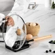 Силіконовий кухонний набір приладдя Kitchen Set 13 предметів (дерево+силікон) чорний - зображення 7