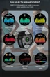 Водонепроницаемые смарт часы North Edge Cross Fit 3 с GPS, компасом и барометром Черные - изображение 9