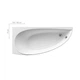 Ванна акриловая Ravak Avocado 150 х 75 см, R (исполнение справа) (CS01000000) - изображение 1