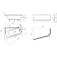 Ванна акриловая Ravak Chrome 170 x 105 см R (правая) snowwhite (CA41000000) - изображение 4