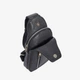 Сумка чоловіча шкіряна крос-боді середня InBag Сrossbody m02091 Чорний - зображення 4