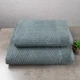 Комплект махрових рушників Уельс 2шт GM Textile 50х90см, 70х140см 500г/м2 (Темно-М'ятний) - зображення 1