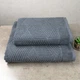 Комплект махровых полотенец Уельс 2шт GM Textile 50х90см, 70х140см 500г/м2 (Темно-Серый) - изображение 1