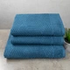 Комплект махровых полотенец Уельс 3шт GM Textile 50х90см, 50х90см, 70х140см 500г/м2 (Синий) - изображение 1