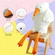 Плюшевая мягкая игрушка Гусь-обнимусь подушка обнимашка 90см - изображение 3