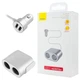 Разветвитель прикуривателя Baseus High Efficiency Dual Cigarette Lighter 2USB (silver) - изображение 3