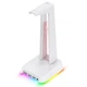Підставка тримач для ігрових навушників Onkuma RGB Gaming St2 | 3USB, aux | white - зображення 2