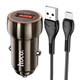 Автомобільний зарядний пристрій прикурювач HOCO Micro USB Cable Z46 |1USB, 18W/3A, QC| grey - зображення 2