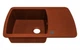 Кухонна мийка гранітна Adamant OPTIMAX terracotta-11 - зображення 2