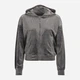 Bluza damska rozpinana streetwear welurowa Fila FAW0225-80008 S Szara (4064556334275) - obraz 4