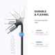 Кабель UGREEN US261 USB-C to USB-C 60W QC4.0 PD3.0 3A 0.5m Black/Gray (50149) - зображення 6
