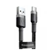 Дата кабель USB 3.1 AM to Type-C 1.0m 3A grey-black Baseus (CATKLF-BG1) - зображення 2