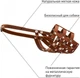 Намордник для собак Collar №3 породи ротвейлер, м'який, коричневий - зображення 2