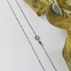Цепь бусина родированная 60 см серебристая 55 sw - изображение 2