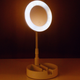 Косметичне дзеркало з підсвічуванням HMD Mirror 16 см LED лампа 3 режими світла, сенсорне керування, USB Білий - зображення 13