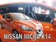Дефлектори вікон (вітровики) HEKO для Nissan Micra (K14) 2017+ 5D вставні 4 шт - зображення 1