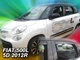 Дефлекторы окон (ветровики) HEKO для Fiat 500L 2012+ 5D вставные 4 шт - изображение 7