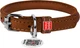 Ошейник для собак кожаный Collar WAUDOG Soft с QR паспортом, круглый, XS, Д 6 мм, Дл 17-20 см (22306) - изображение 1