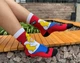 Подарочный набор подростковых носков с яркими мультяшными рисунками 36-41 6 пар длинные лето-осень-весна разноцветные - изображение 9