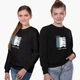 Світшот для дівчаток Вся правда про ведмедів (We Bare Bears) (9509-2907-7) 146-152 см Чорний - зображення 5