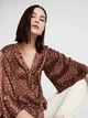 Атласная блуза New Look 06157454 XS (98911XS) Коричневый - изображение 3