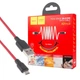 Кабель USB Hoco X21 Silicone 2.4 A Micro USB Red (2 m) - зображення 1