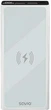 Powerbank Savio 20W 10000 mAh Wireless charger 15W White (BA-06) - obraz 1