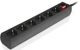 Мережевий фільтр-подовжувач Real-El RS-6 Protect M 3 м Black (EL122300034) - изображение 5