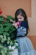 Вышиванка Piccolo Белослава белая вышивка 140 см Синяя - изображение 3