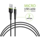 Дата кабель USB 2.0 AM to Micro 5P 2.0m CBFLEXM2 black Intaleo (1283126521430) - изображение 3