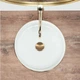Умивальник Rea Sami 36x36 gold edge (REA-U6758) (00138615) - изображение 3