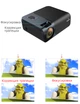 Мультимедийный портативный Android HD LED проектор для домашнего кинотеатра с WiFi, Bluetooth и динамиком Everycom R15 (sync version) Black 265х105х210 мм - изображение 6