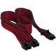 Кабель-перехідник Corsair Premium Individually Sleeved 12+4pin PCIe Gen 5 12VHPWR 600W cable, Type 4, RED/BLACK (CP-8920334) - зображення 1