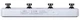Бездротовий футконтроллер для гітари GTRS MOOER GWF4 Wireless Footswitch (White) - зображення 3