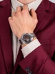 Мужские наручные часы Orient RA-AG0027Y10B Серебро\Бордовый - изображение 4