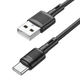 Кабель Hoco X83 USB to Type-C 1m чорний - зображення 1